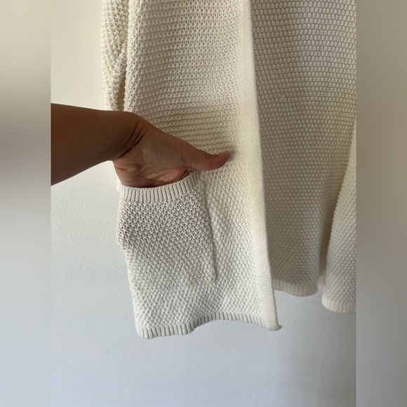 Marine Layer Catalina Open Front Knit Cardigan In Milk Size XS - Picture 7 of 11